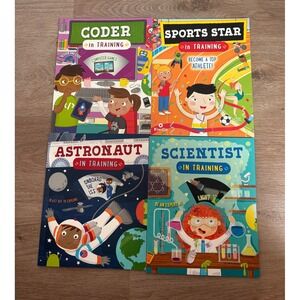 Kingfisher In Training STEAM 4 Book Set Coder Sports Star Astronaut Scientist